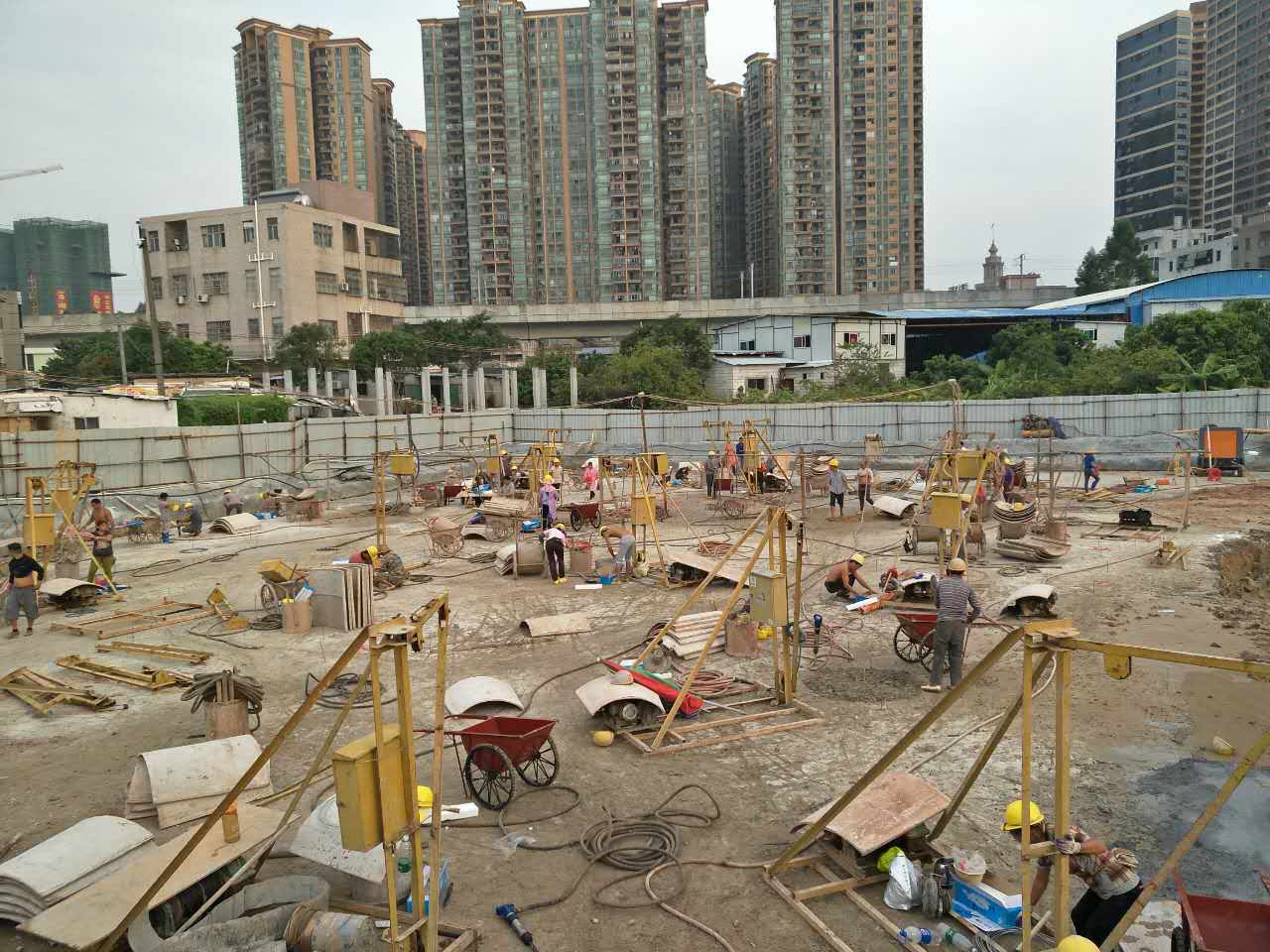 惠阳百顺华府人工挖孔桩工程
